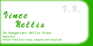 vince mellis business card